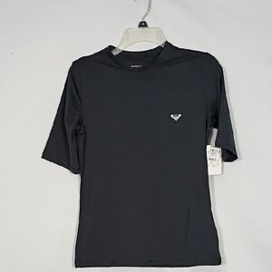 NWT Roxy New Enjoy Waves Short Sleeve Lycra Rash guard Swim Top Women Sz XS Upf